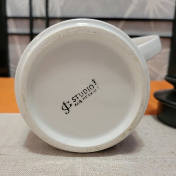 Mid Century Modern 60s JG Meakin Scraffito Coffee Pot - 5 cups - Picture 3 of 3